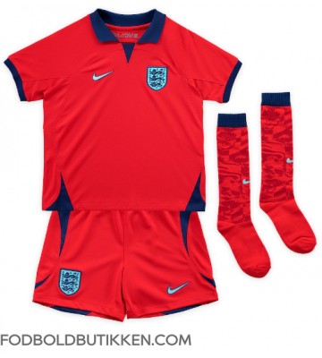 England John Stones #5 Udebanetrøje Børn VM 2022 Kortærmet (+ Korte bukser)